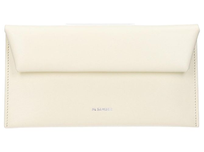 Jil Sander Leather Wallet Beige