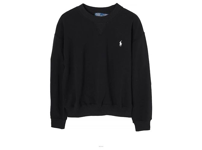 Ralph Lauren Sweatshirt mit besticktem Logo Schwarz