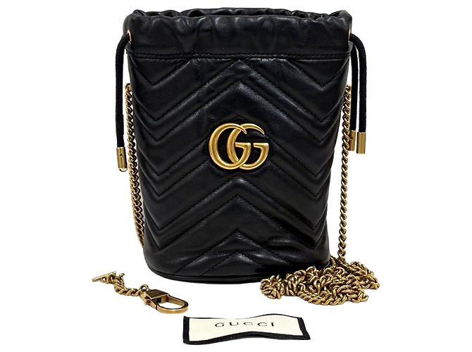Gucci Mini Borsa Secchiello Nera