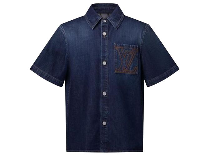Louis Vuitton Kurzarm-Jeanshemd