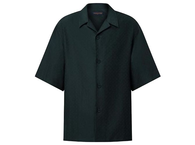 Louis Vuitton Camicia a maniche corte in misto seta e cotone Mini Monogram