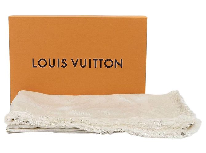 Louis Vuitton Sciarpa Monogram Shine White