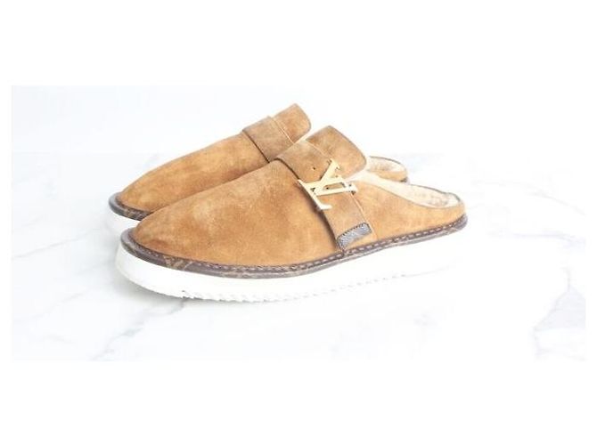 Louis Vuitton Easy Mule Shearling Slippers