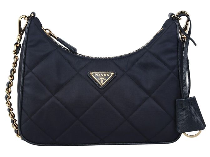 Prada Mini Bolsa Hobo Re-Edition em nylon acolchoado