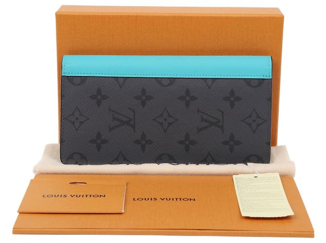 Louis Vuitton Monogram Eclipse Herren-Langgeldbörse