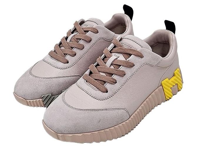 Hermès Baskets Leather Bouncing Rose Poussin