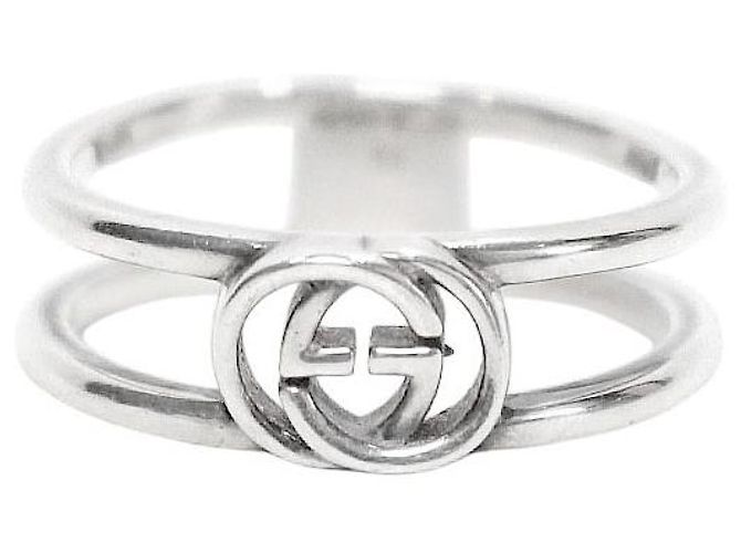 Gucci Interlocking Silver Ring
