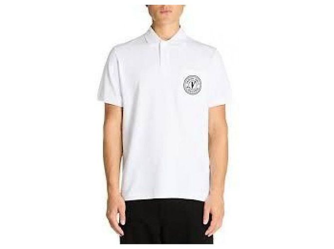 Versace Polohemd mit gesticktem Emblem