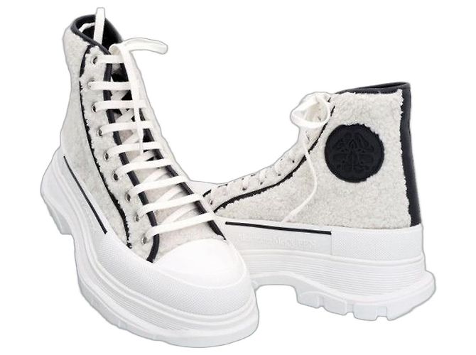 Alexander Mcqueen Baskets Shearling Tread Slick