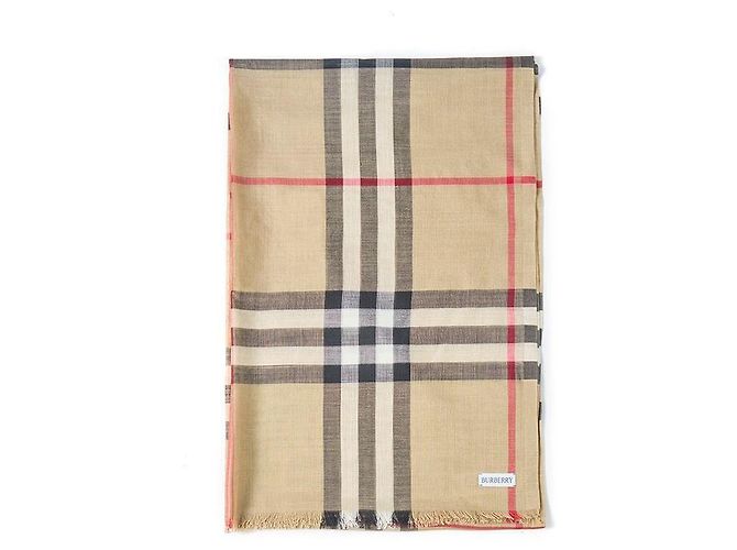 Burberry Cachecol de lã e seda xadrez