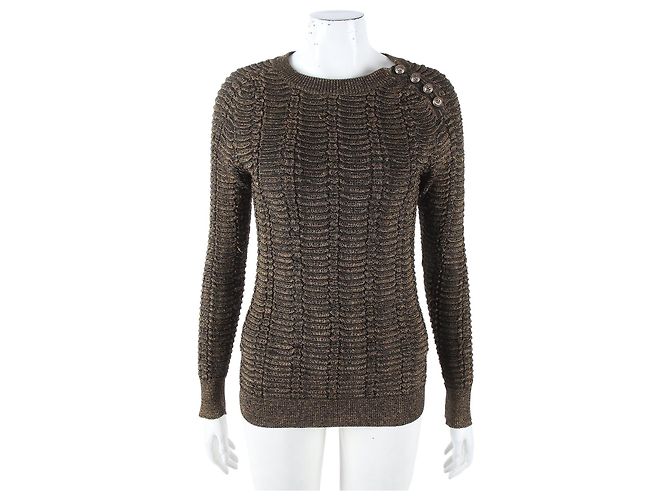 Balmain Langarm-Stricktop