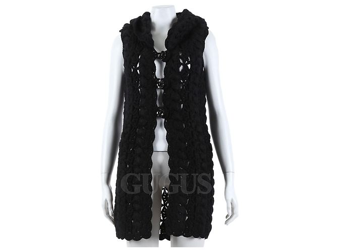 Chanel Strickweste schwarz
