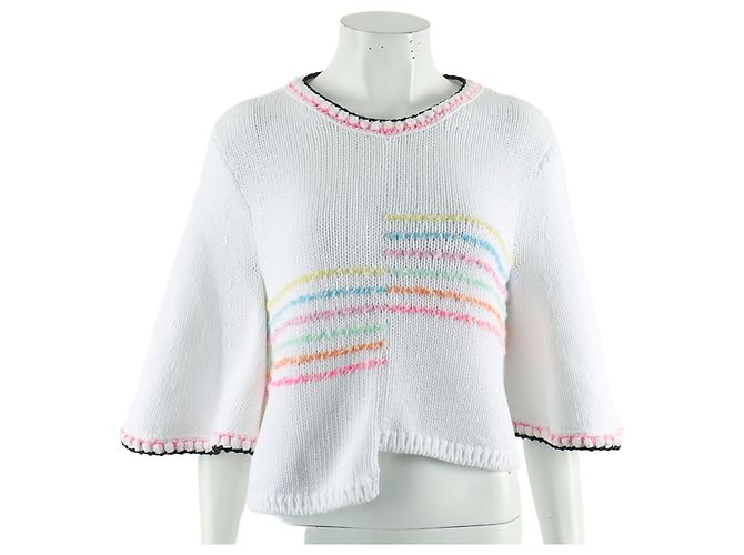 Chanel Kurzarm-Oberteil aus Strick