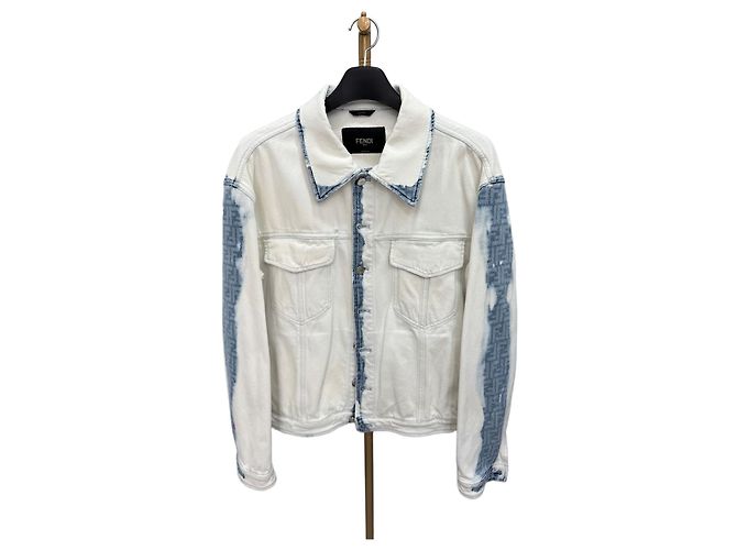 Fendi Bleached FF Monogram Jacket Size