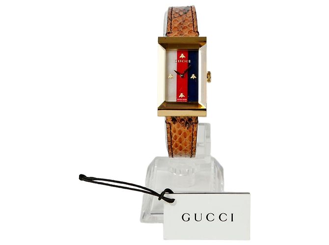 Relógio de Quartzo Gucci G Frame Prateado