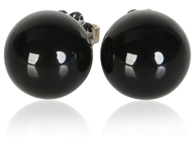 Orecchini Tiffany & Co. in argento sterling e onice