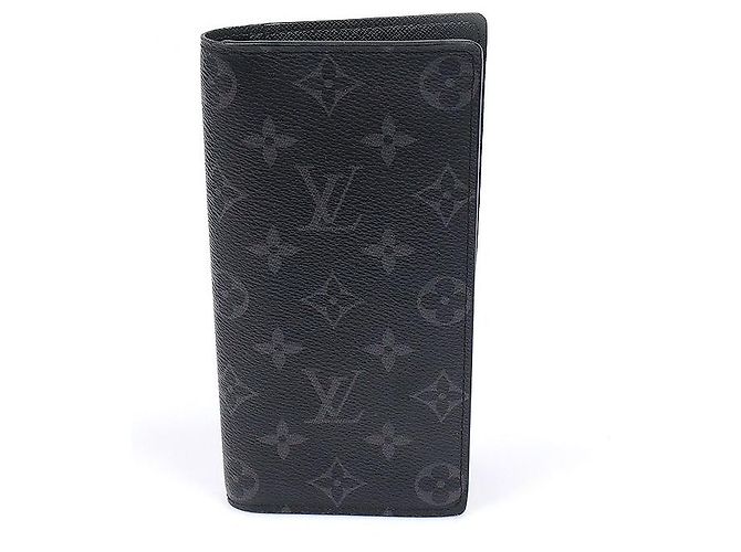 Louis Vuitton Monogram Eclipse Canvas Brazza Wallet