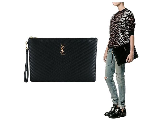 Autre Marque Clutch Monogram New Medium
