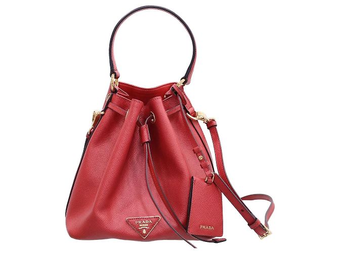 Prada Borsa a secchiello Saffiano a tracolla