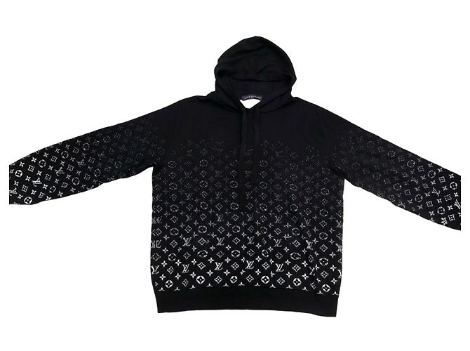 Louis Vuitton Monogram Gradient Hoodie Black