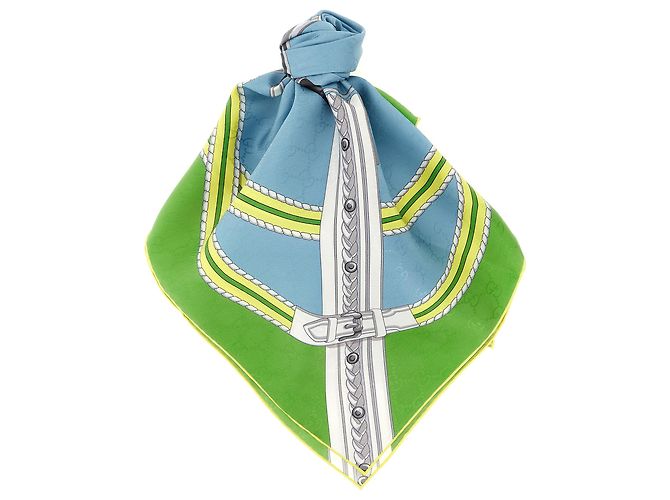 Gucci Sciarpa in seta multicolore
