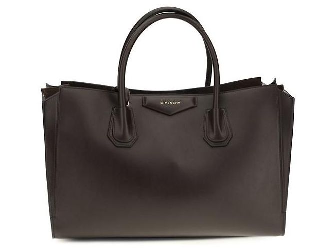 Givenchy  mala Bos Taurus em couro de bezerro castanho