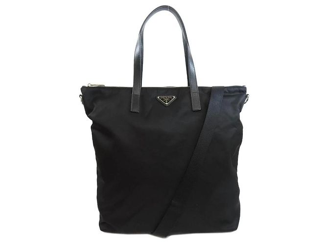 Borsa tote Prada in nylon nera