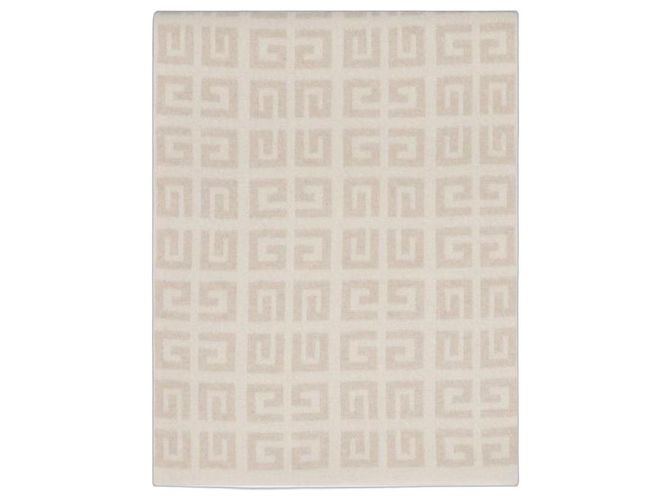 Sciarpa Givenchy in cashmere e lana beige