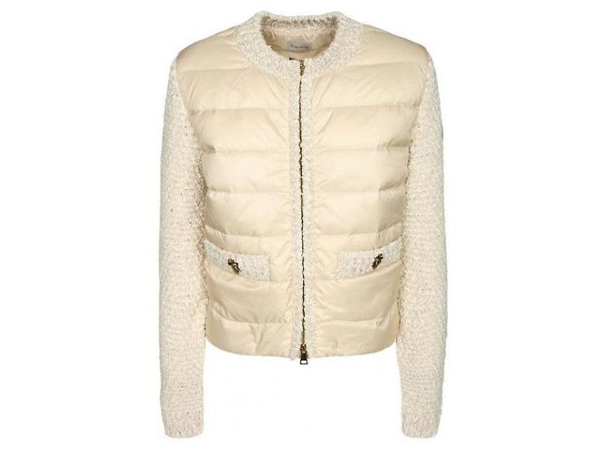 Moncler Cardigã acolchoado com fecho éclair