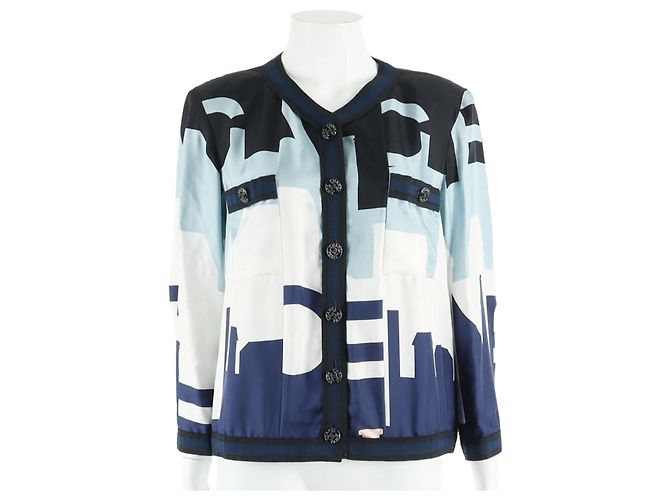 Chanel Silk Jacket Multi Color