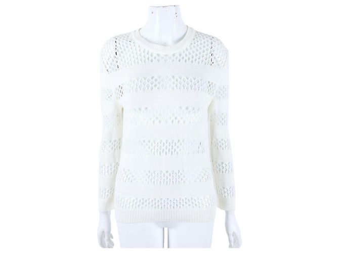 CHRISTIAN DIOR Strick Ivory