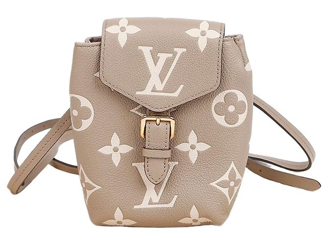 Louis Vuitton Tiny Backpack Rucksack aus braunem Leder