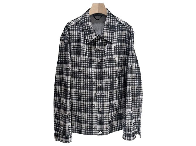 Louis Vuitton Check Denim Overshirt Jacket