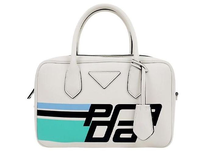 Tote Prada Sac cabas en cuir blanc