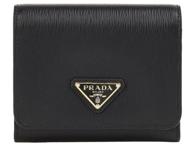 Prada Vitelho Move Three-Fold Wallet