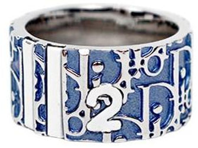 Dior Blue Trotter Silver Ring