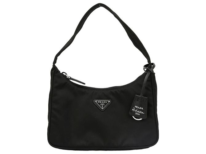 Prada Borsa Hobo Mini Re-Edition Nera