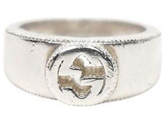 Gucci Interlocking Silver Ring