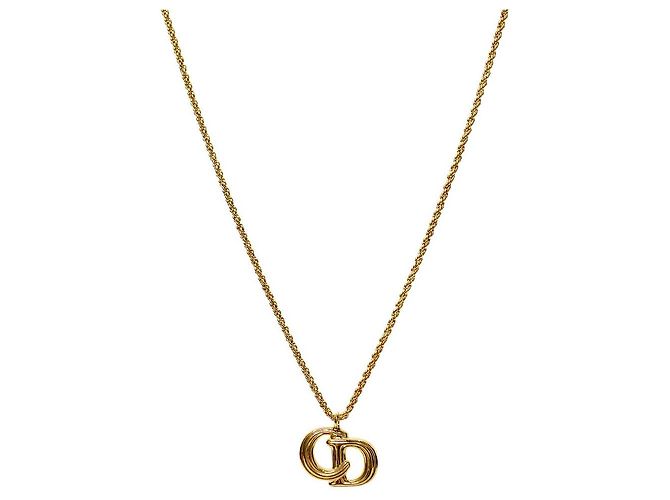 Collier Dior CD Doré
