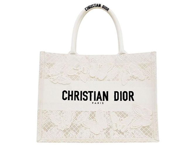 Dior  mala Book Tote Medium com Bordado de Borboleta