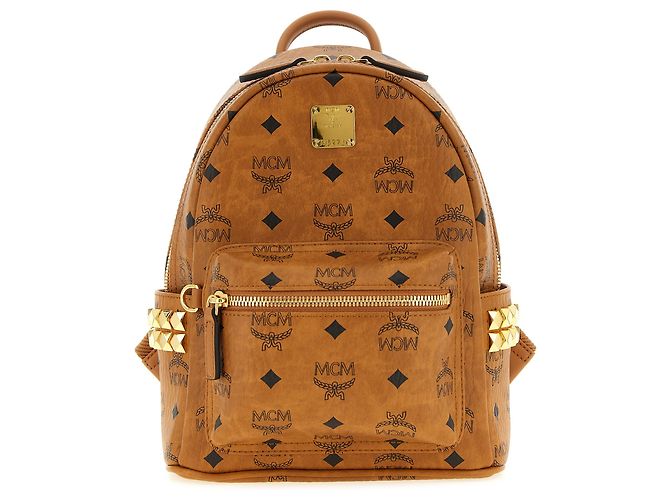 MCM Brown Polyethylene Backpack
