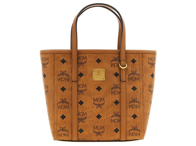 MCM Sac cabas en polyéthylène marron