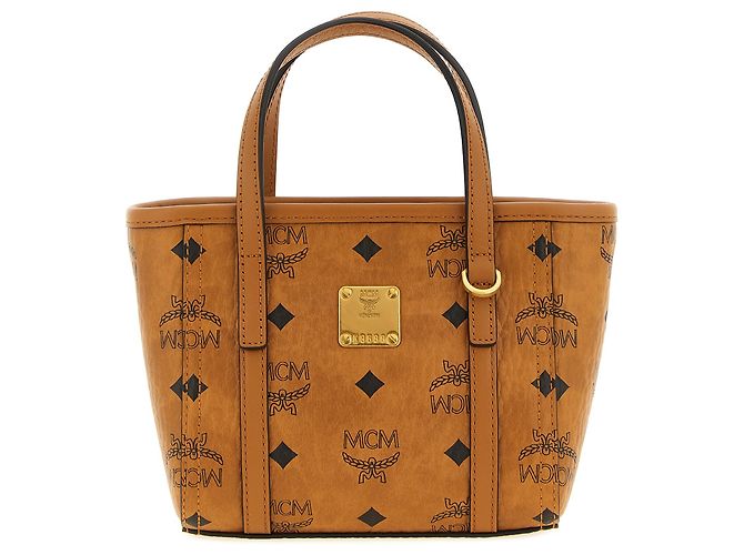 MCM Sac cabas en polyéthylène marron