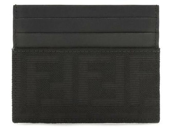 Fendi Black Polyester Wallet