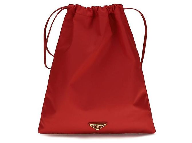 Prada Rote Clutch aus Polyamid