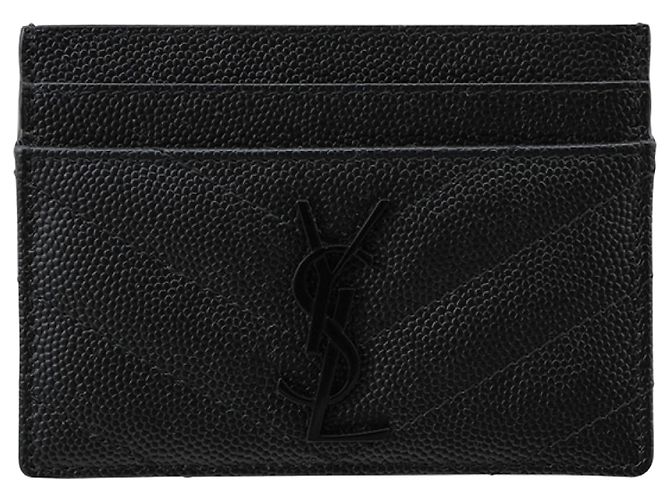 Autre Marque Monogram Card Case Black