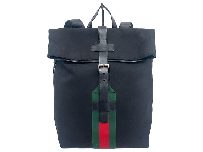 Gucci Web Techno Canvas Belt Backpack