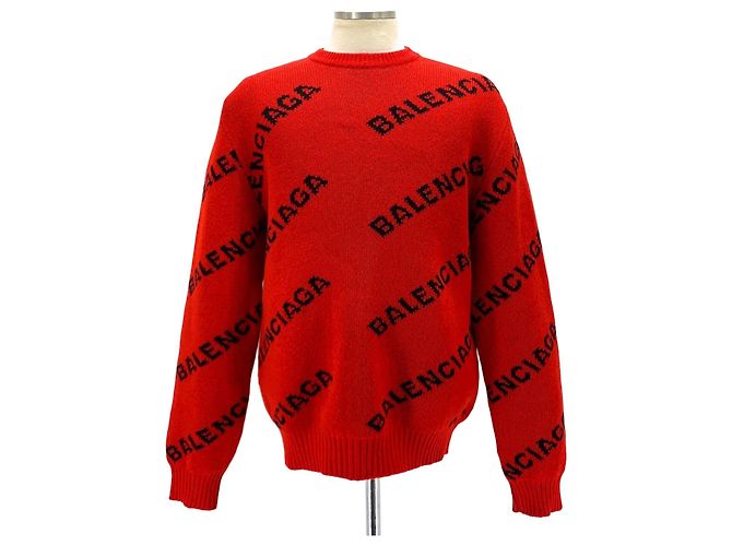 Balenciaga Multi Logo Strickpullover