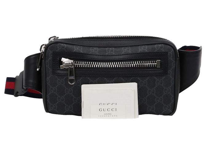 Gucci Soft GG Supreme Gürteltasche Schwarz