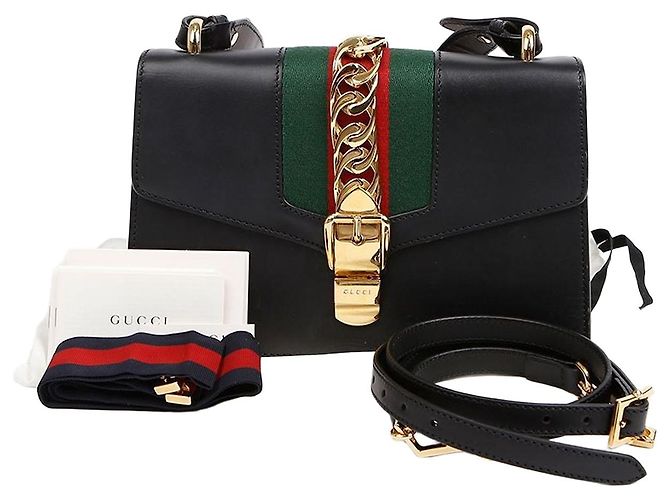 Gucci Picca Borsa a Tracolla Tote Nera